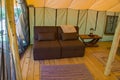 Sleep in Style in Large Canvas Tents at the Explore Park